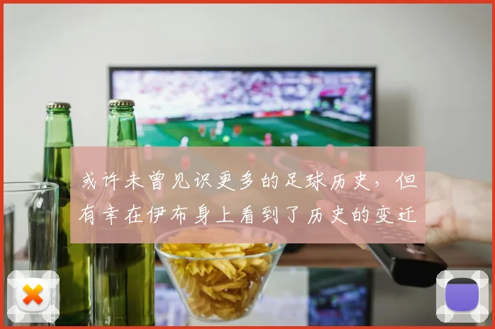 或许未曾见识更多的足球历史，但有幸在伊布身上看到了历史的变迁